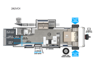 Wildwood FSX 262VCX Floorplan Image