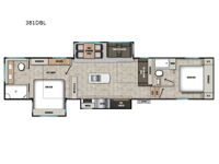 Chaparral 381DBL Floorplan Image