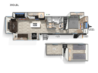 Cherokee Timberwolf Black Label 39DLBL Floorplan Image