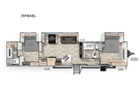 Cherokee Timberwolf Black Label 39HBABL Floorplan Image