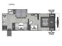 Freedom Express Ultra Lite 245RKS Floorplan
