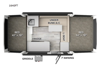 Rockwood Freedom Series 1640FT Floorplan Image