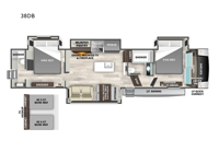 Cedar Creek Experience 38DB Floorplan Image