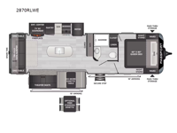 Passport Super Lite 2870RLWE Floorplan Image