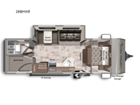 Aspen Trail LE 26BHWE Floorplan Image