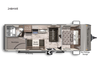 Aspen Trail LE 24BHWE Floorplan Image