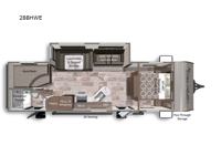 Aspen Trail LE 28BHWE Floorplan Image