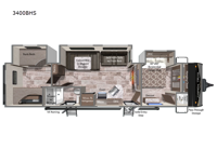 Aspen Trail 3400BHS Floorplan Image