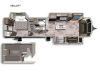 Aspen Trail Loft 390LOFT Floorplan Image