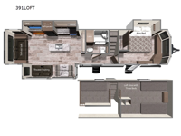 Aspen Trail Loft 391LOFT Floorplan Image