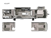 Aspen Trail Loft 421LOFT Floorplan Image