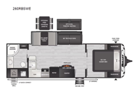 Bullet Crossfire 260RBSWE Floorplan Image