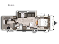 Kodiak SE 280BHSL Floorplan Image