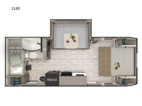 Lance Travel Trailers 2185 Floorplan Image