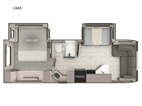 Lance Travel Trailers 2465 Floorplan Image