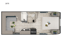 Lance Travel Trailers 2075 Floorplan Image