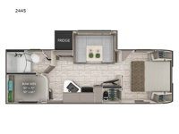 Lance Travel Trailers 2445 Floorplan Image