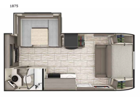 Lance Travel Trailers 1875 Floorplan Image