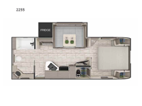 Lance Travel Trailers 2255 Floorplan Image