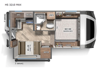 Backpack Edition HS-3210 MAX Floorplan Image