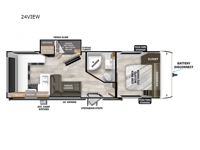 Wildwood X-Lite 24VIEW Floorplan Image