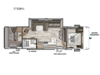 Wildwood X-Lite 273QBXL Floorplan Image