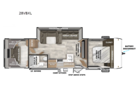 Wildwood X-Lite 28VBXL Floorplan Image