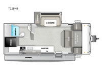 Wildwood X-Lite T228MB Floorplan Image