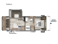 Wildwood X-Lite T24RLXL Floorplan Image