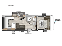 Wildwood X-Lite T24VIEWX Floorplan Image