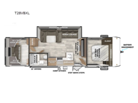 Wildwood X-Lite T28VBXL Floorplan Image