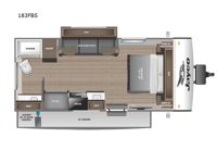 Jay Feather Micro 183FBS Floorplan Image