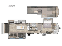 Puma Destination 401RLFT Floorplan Image