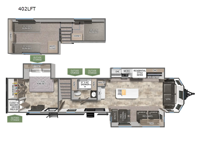 Puma Destination 402LFT Floorplan Image