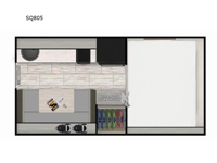 Squire Truck Campers SQ805 Floorplan Image