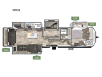 Puma Destination 38RLB Floorplan Image