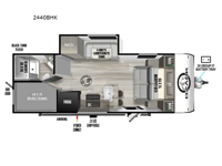 Ozark 2440BHK Floorplan Image