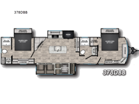 Hampton 378DBB Floorplan Image