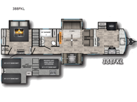 Hampton 388FKL Floorplan Image