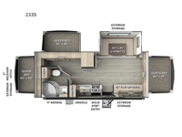 Flagstaff Shamrock 233S Floorplan Image