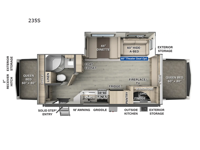 Flagstaff Shamrock 235S Floorplan Image