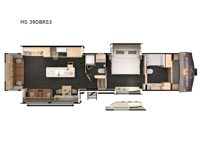 Mobile Suites MS 39DBRS3 Floorplan Image