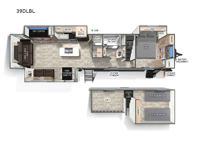 Cherokee Black Label 39DLBL Floorplan Image