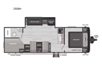 Springdale 250BH Floorplan Image