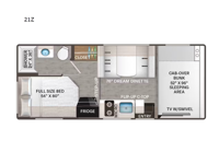 Chateau ESpec Essential 21Z Chevy Floorplan Image