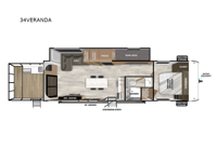 Salem 34VERANDA Floorplan Image