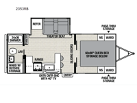 Northern Spirit Ultra Lite 2353RB Floorplan Image