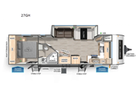 Cherokee Grey Wolf 27GH Floorplan
