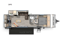 Cherokee Grey Wolf 26PS Floorplan Image