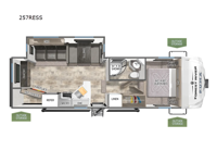 Puma 257RESS Floorplan Image